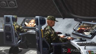 Fuck system in Area 51 Female android fucks hard – sexy blonde