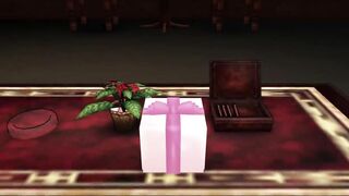 Bikini Santa's Christmas gift