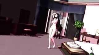 Hinata MMD Pink Cat