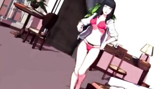 Hinata MMD Pink Cat
