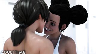 Big Titty Hentai Babes Scissor After Their Competition