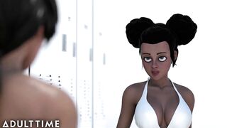 Big Titty Hentai Babes Scissor After Their Competition