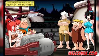 Making out at the drive-in - The Flintstoons Tittle 05