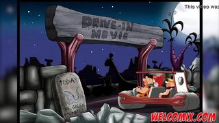 Making out at the drive-in - The Flintstoons Tittle 05