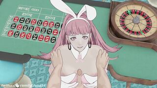 Fire Emblem Three Houses: Hilda Paizuri + Cowgirl creampie at a casino POV