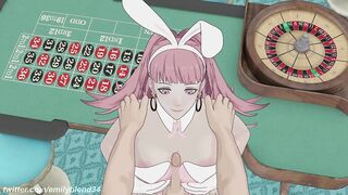 Fire Emblem Three Houses: Hilda Paizuri + Cowgirl creampie at a casino POV
