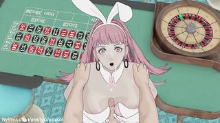 Fire Emblem Three Houses: Hilda Paizuri + Cowgirl creampie at a casino POV