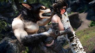Female Dovahkiin Becomes Werewolf's Cumslut Skyrim Adult Mods
