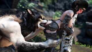 Female Dovahkiin Becomes Werewolf's Cumslut Skyrim Adult Mods