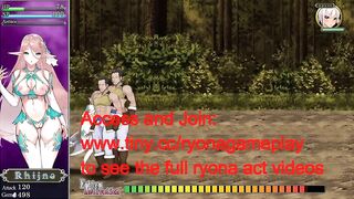 Cute elf girl hentai having sex with goblins and men in Dc crossroad act hentai game