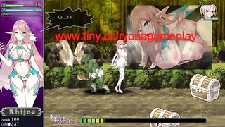 Cute elf girl hentai having sex with goblins and men in Dc crossroad act hentai game