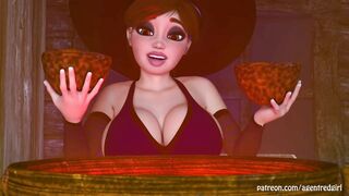 Futaween! - Two Futanari Witches Play Pranks And Have Sex With Eachother! MASSIVE CUMSHOT WHAAAAT???