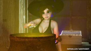 Futaween! - Two Futanari Witches Play Pranks And Have Sex With Eachother! MASSIVE CUMSHOT WHAAAAT???