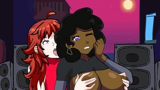 Friday Night Funkin Animation Carol and Girlfriend  Rubbing and Fingering Their Tits and Asses