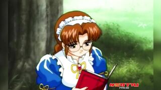 Maid Leese Is Being Trained On How To Give A Proper Blowjob