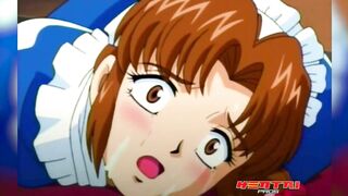 Maid Leese Is Being Trained On How To Give A Proper Blowjob