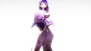 【R-18 MMD】Genshin Impact Raiden Shogun Ei 雷电将军被艹❤酥胸