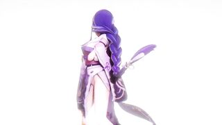 【R-18 MMD】Genshin Impact Raiden Shogun Ei 雷电将军被艹❤酥胸