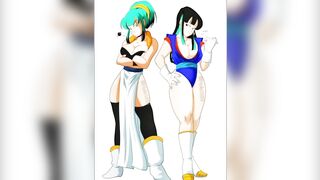 DRAGON BALL -  GOGETA CUM INSIDE BULCHI TIGHT PUSSY ( UNCENSORED )