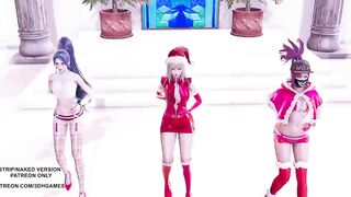 MMD All I Want for Christmas Is You Ahri Akali Kaisa 4K