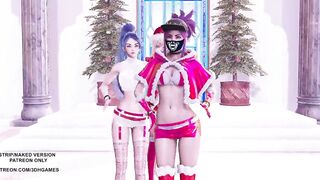 MMD All I Want for Christmas Is You Ahri Akali Kaisa 4K