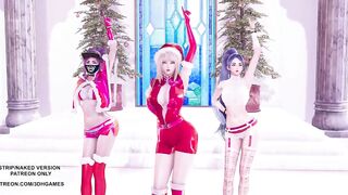 MMD All I Want for Christmas Is You Ahri Akali Kaisa 4K