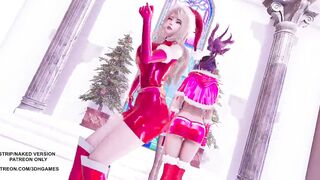 MMD All I Want for Christmas Is You Ahri Akali Kaisa 4K