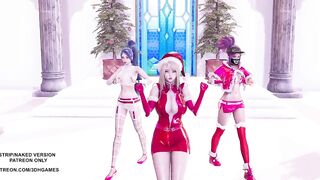 MMD All I Want for Christmas Is You Ahri Akali Kaisa 4K