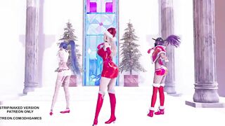 MMD All I Want for Christmas Is You Ahri Akali Kaisa 4K