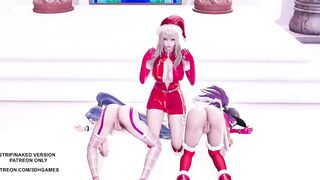MMD All I Want for Christmas Is You Ahri Akali Kaisa 4K