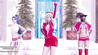 MMD All I Want for Christmas Is You Ahri Akali Kaisa 4K