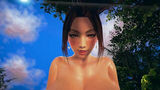 DOA: Mai Shiranui - POV Cowgirl Position In The Park