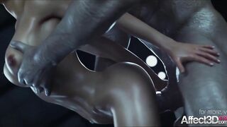 Jill Valentine fucked by a monster in 3d fantasy animation