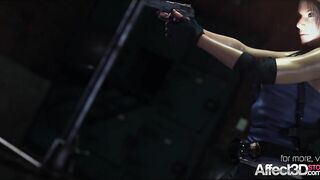 Jill Valentine fucked by a monster in 3d fantasy animation