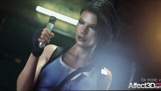 Jill Valentine fucked by a monster in 3d fantasy animation