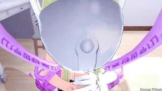 Angewomon Blows and Swallows A Massive Load. Digimon Hentai