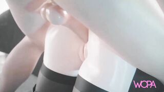 [ WOPAadult ] - Cumming inside; anal sex; NieR automata 2b; 3d porn - (HD + ASMR)