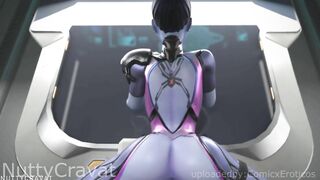 Overwatch Widowmaker being fucked in maiden outfit! (Sound-60fps)