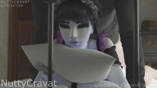 Overwatch Widowmaker being fucked in maiden outfit! (Sound-60fps)