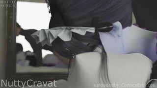 Overwatch Widowmaker being fucked in maiden outfit! (Sound-60fps)
