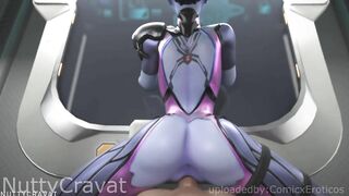 Overwatch Widowmaker being fucked in maiden outfit! (Sound-60fps)
