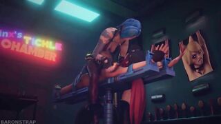 3D lesbian tickling