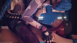 3D lesbian tickling