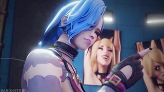 3D lesbian tickling