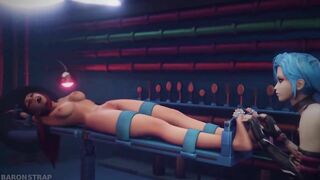3D lesbian tickling
