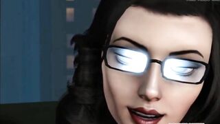 Hot 3D Elizabeth gets futanari cock in her cunt