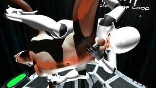 SFM 3D VR SEX DROID SUCKS PRISONER DRY