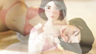 3d CG Sexy - Clara in sunset.