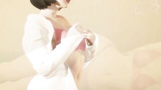 3d CG Sexy - Clara in sunset.