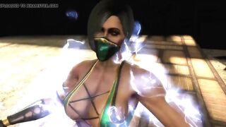MK9 Jade in Brutal Ryona Freecam. mp4